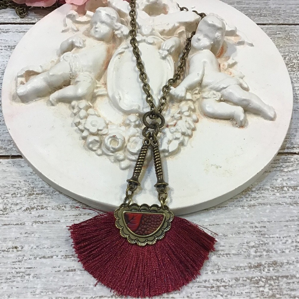 Burgundy Necklace